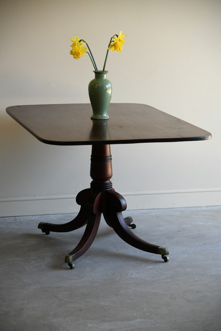 Regency Mahogany Rectangular Tilt Top Table