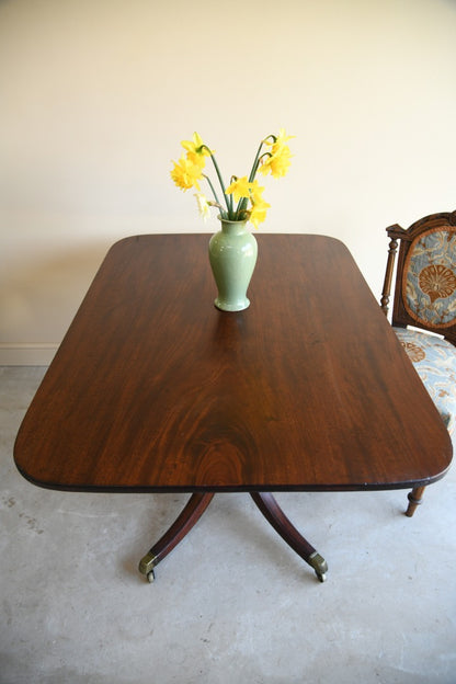 Regency Mahogany Rectangular Tilt Top Table