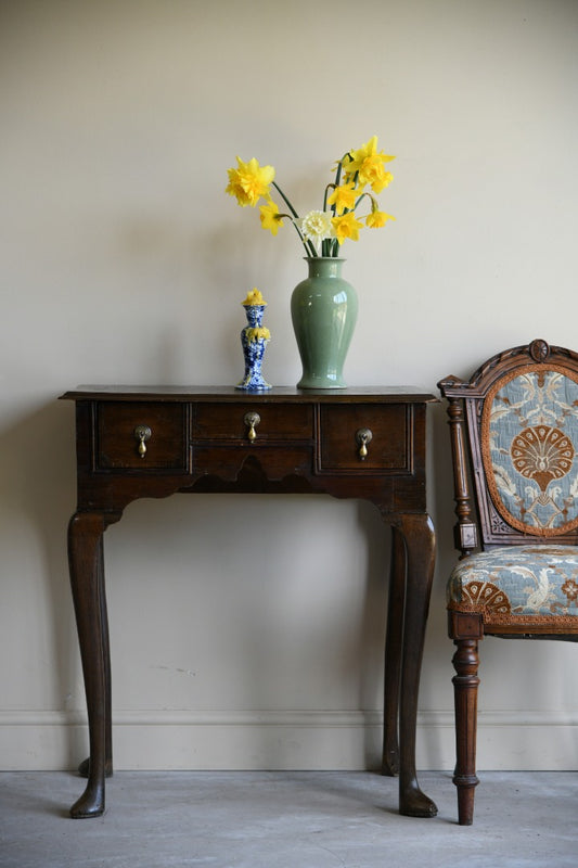 Georgian Crossbanded Oak Lowboy