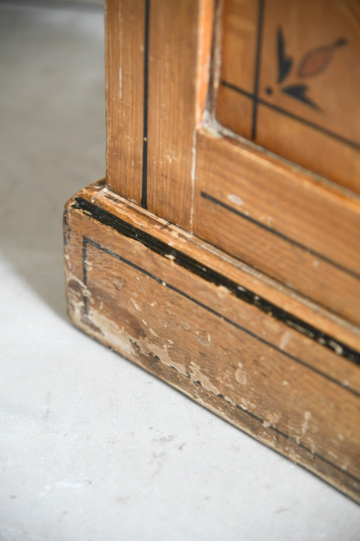 Antique Grained Pine Pot Cupboard