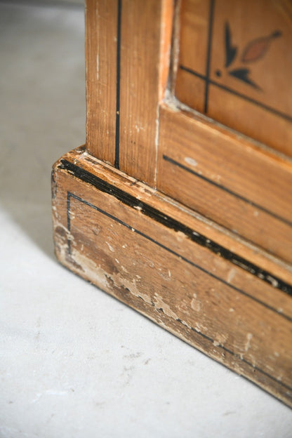 Antique Grained Pine Pot Cupboard