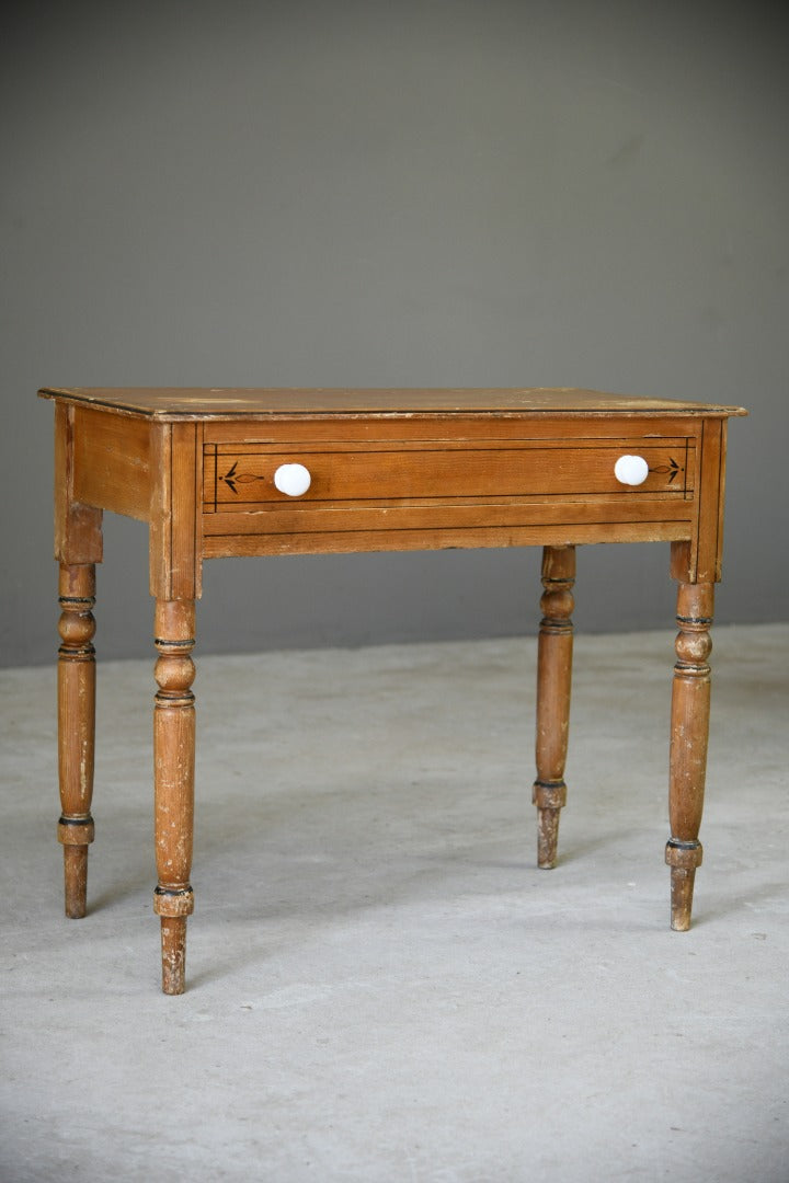 Grained Pine Occasional Table