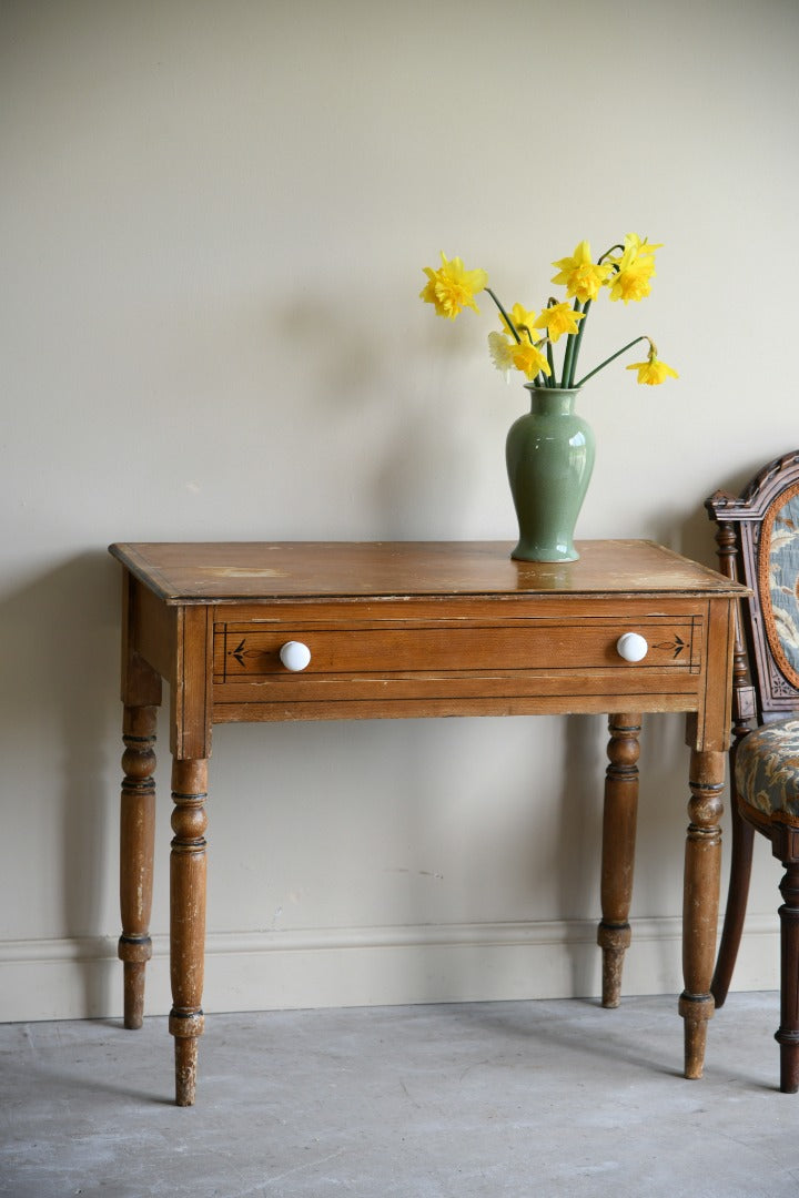 Grained Pine Occasional Table