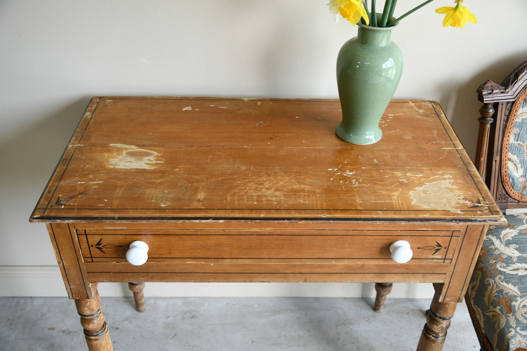 Grained Pine Occasional Table