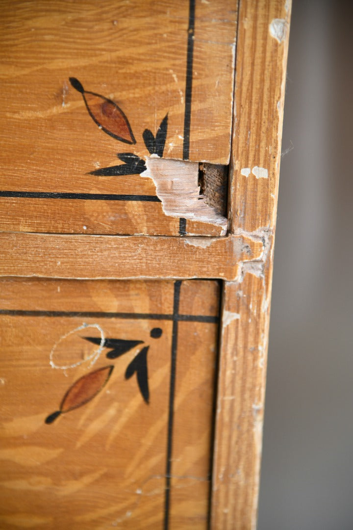 Antique Grained Pine Chest of Drawers