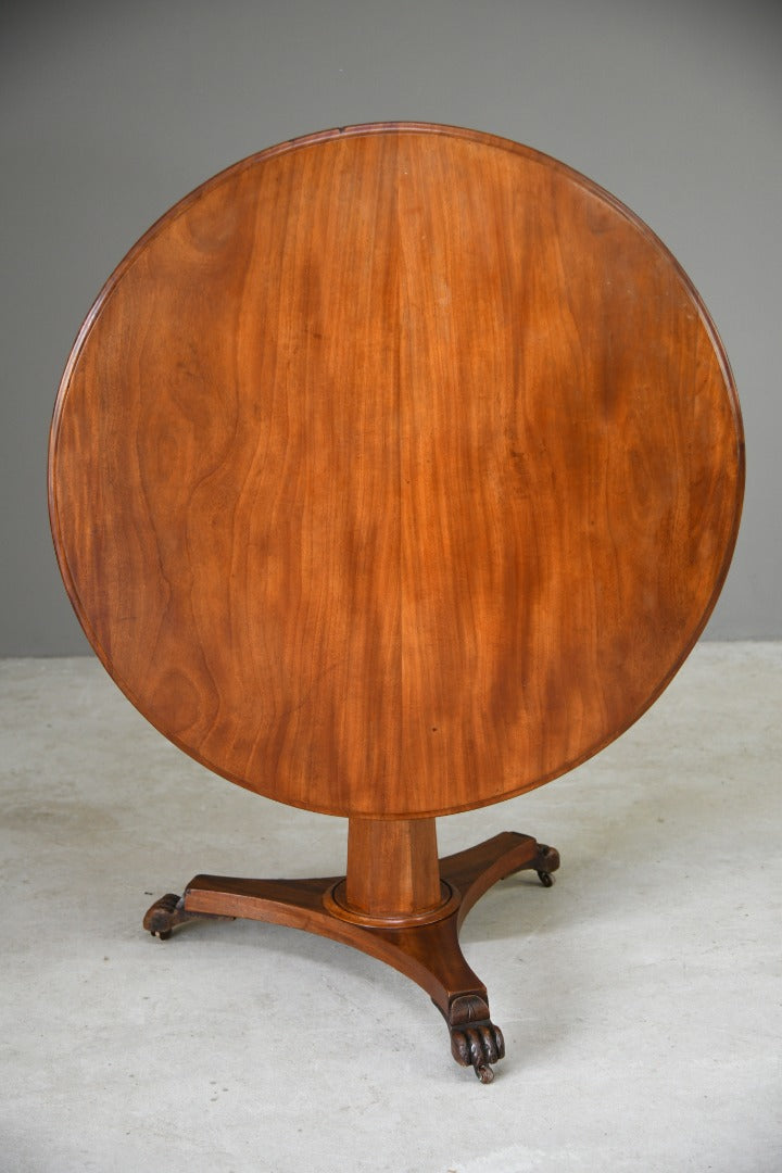 Antique Mahogany Tilt Top Table