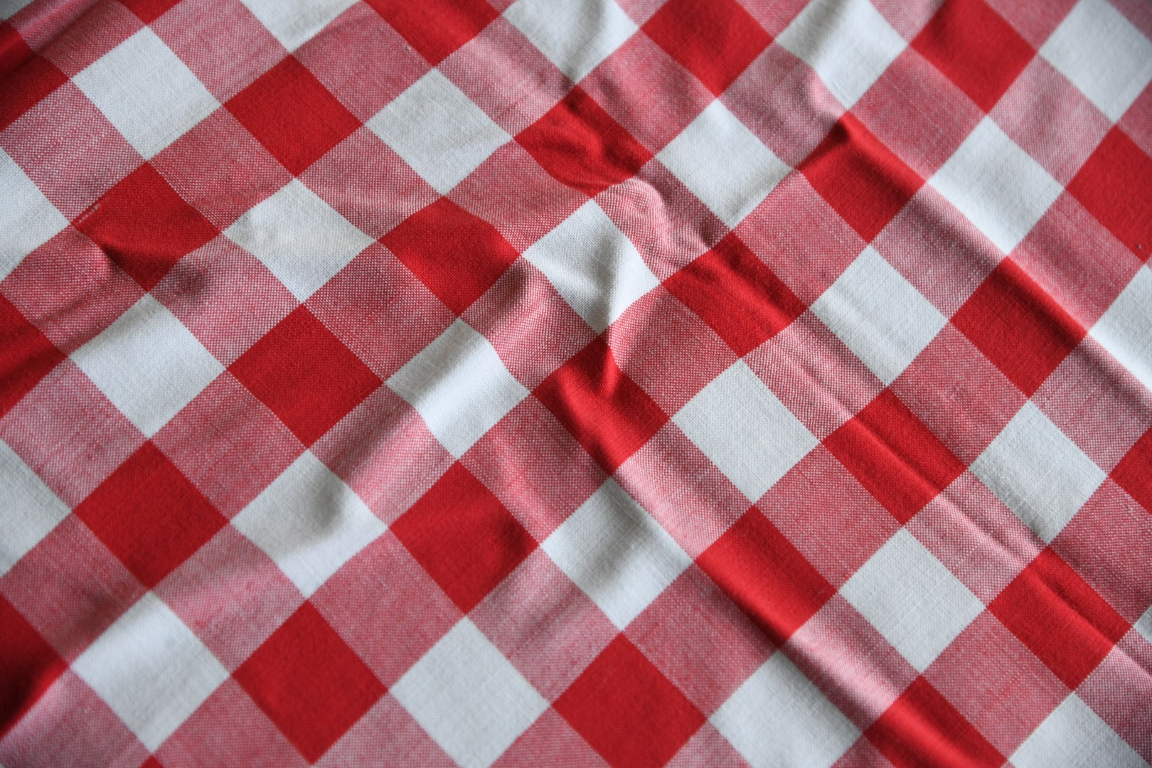 Red Gingham Tablecloth