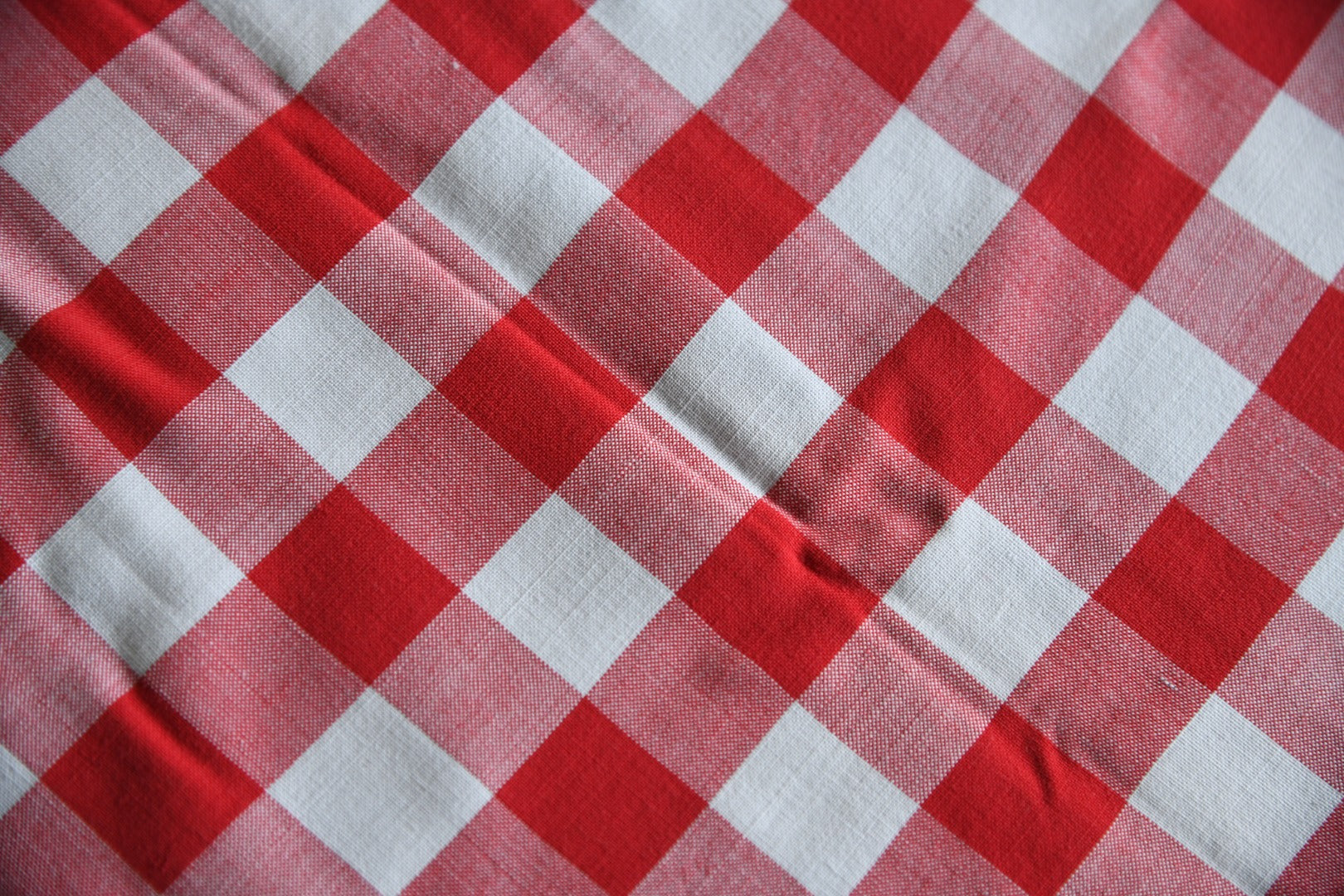 Red Gingham Tablecloth