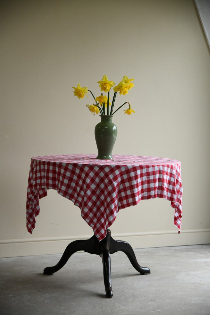 Red Gingham Tablecloth