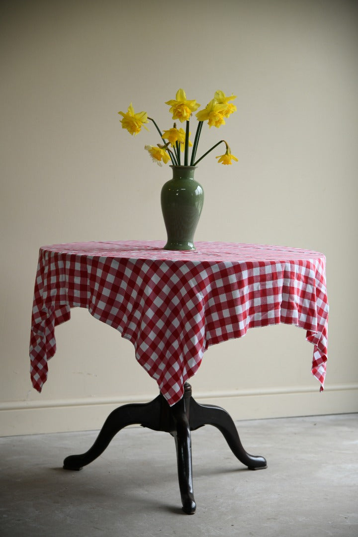 Red Gingham Tablecloth