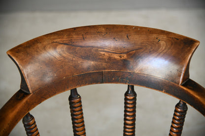 Pair Elm and Beech Bobbin Chairs