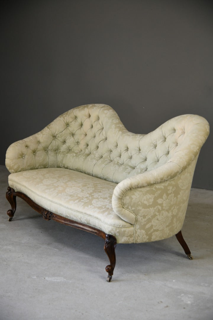 Victorian Upholstered Button Back Sofa