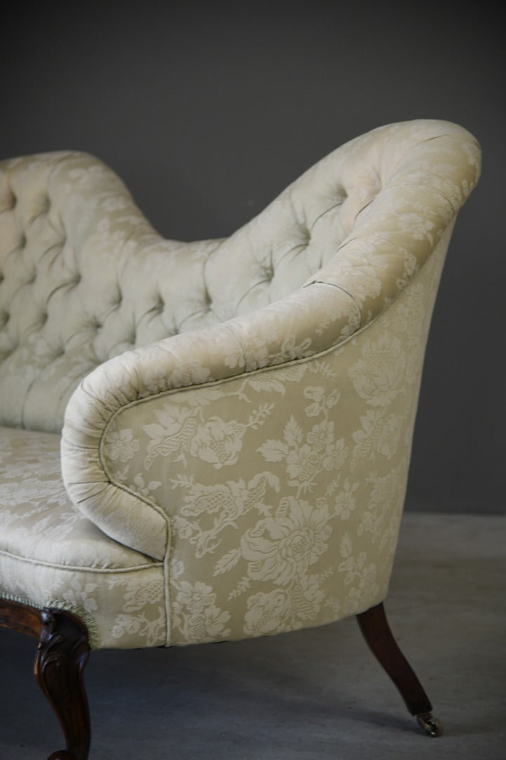 Victorian Upholstered Button Back Sofa