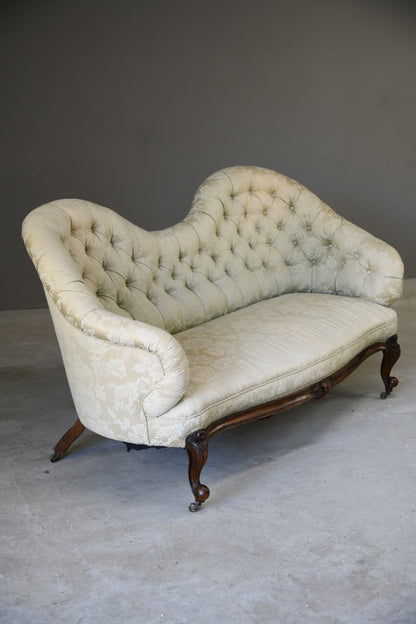 Victorian Upholstered Button Back Sofa