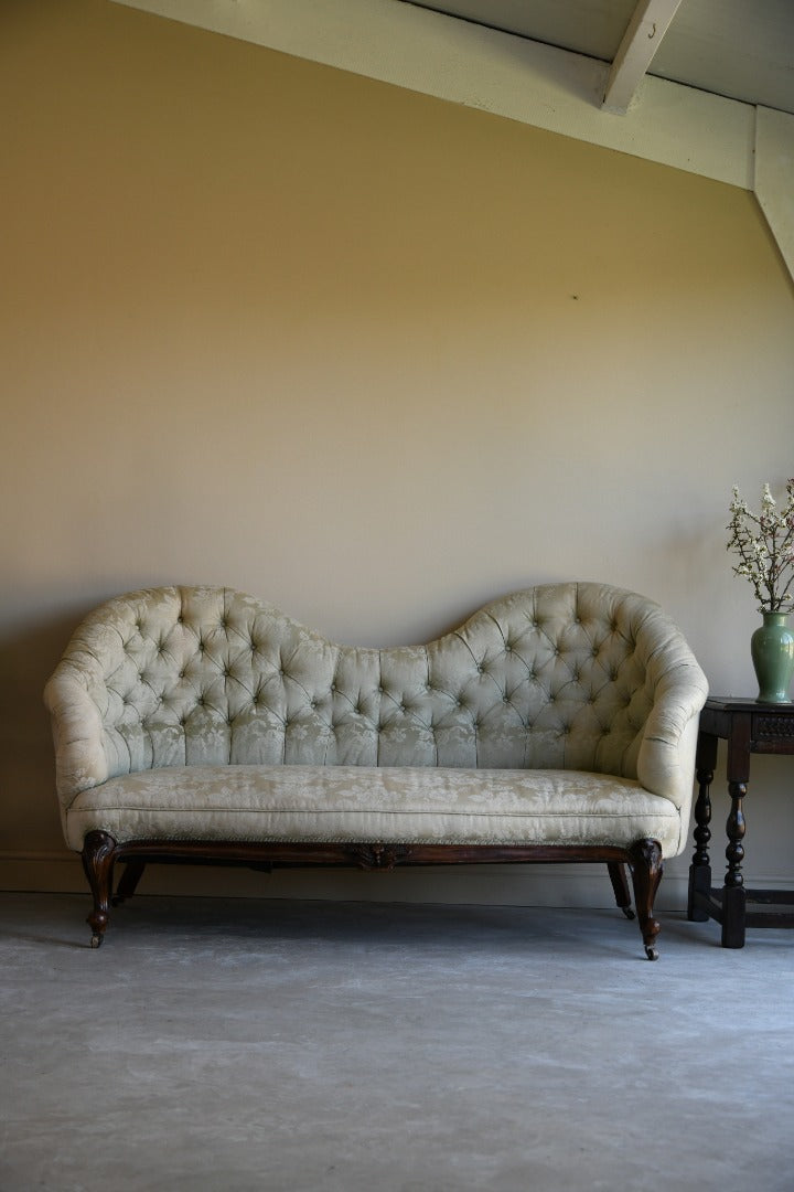 Victorian Upholstered Button Back Sofa