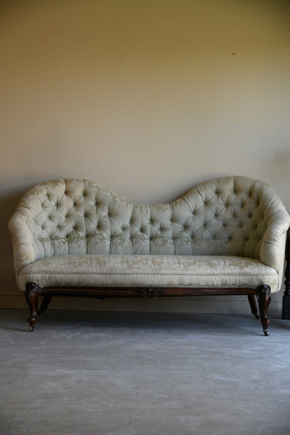 Victorian Upholstered Button Back Sofa