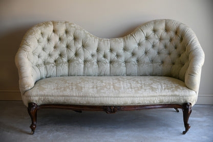 Victorian Upholstered Button Back Sofa