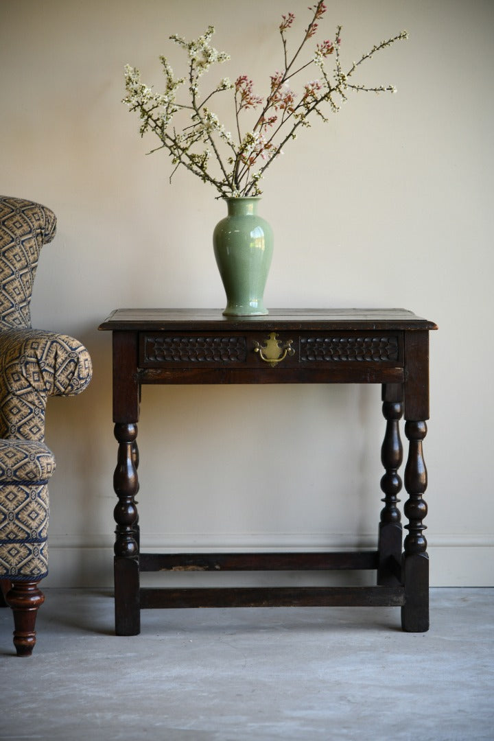 Rustic Oak Side Table