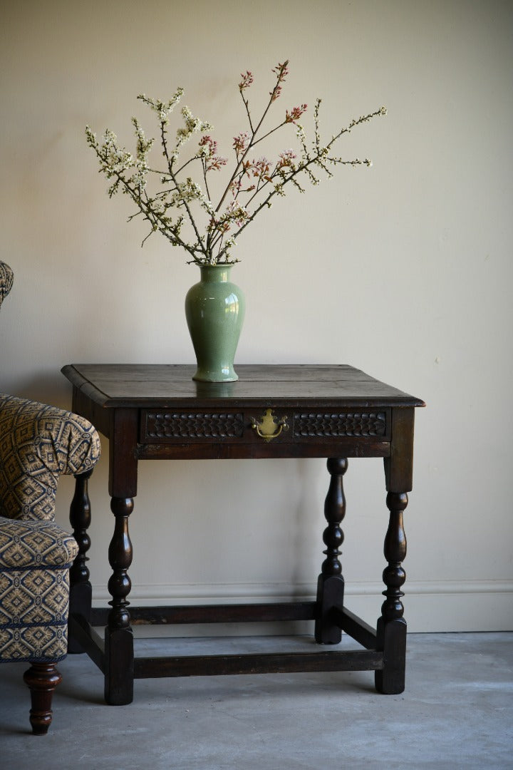 Rustic Oak Side Table