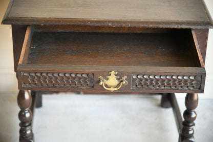 Rustic Oak Side Table