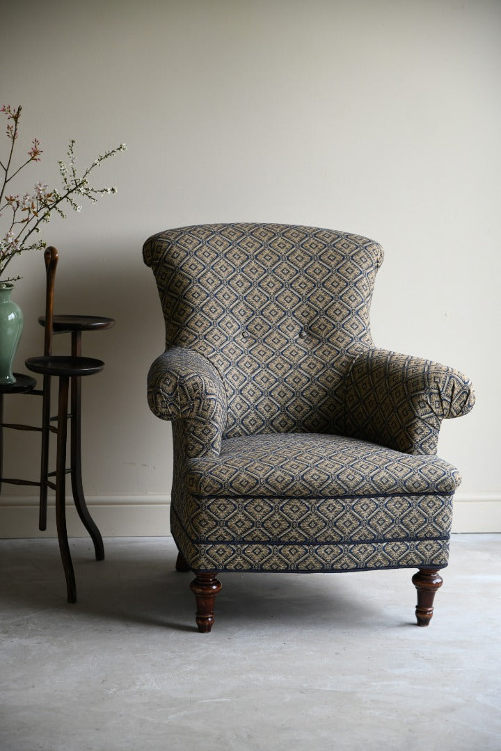 Modern Victorian Style Armchair