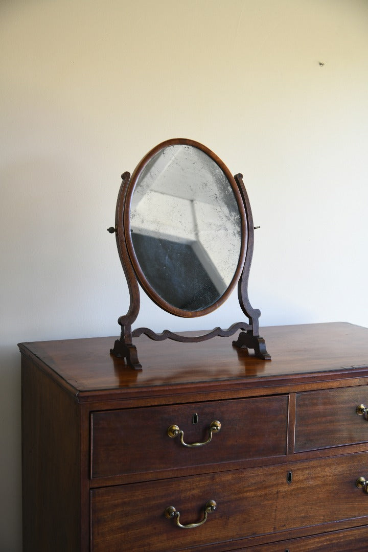 Antique Oval Dressing Table Mirror – Kernow Furniture Antique Oval Dressing Table Mirror – Kernow Furniture