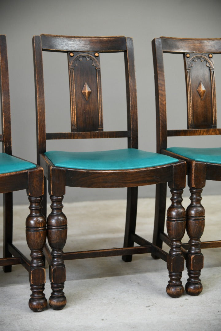 6 Early 20th Century Oak Dining Chairs