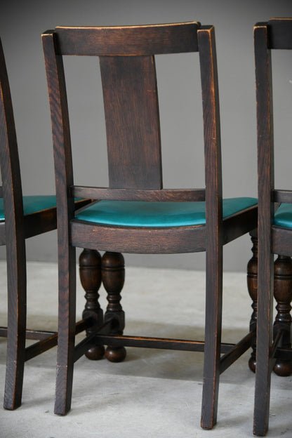 6 Early 20th Century Oak Dining Chairs