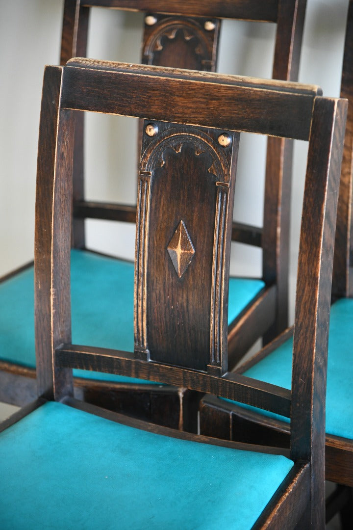 6 Early 20th Century Oak Dining Chairs