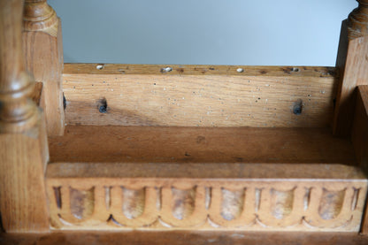 Pair Oak Joint Stools