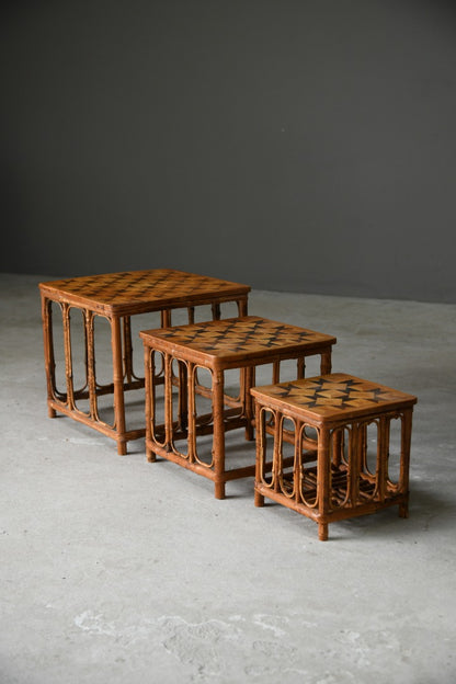 Retro Bamboo Nest of Tables