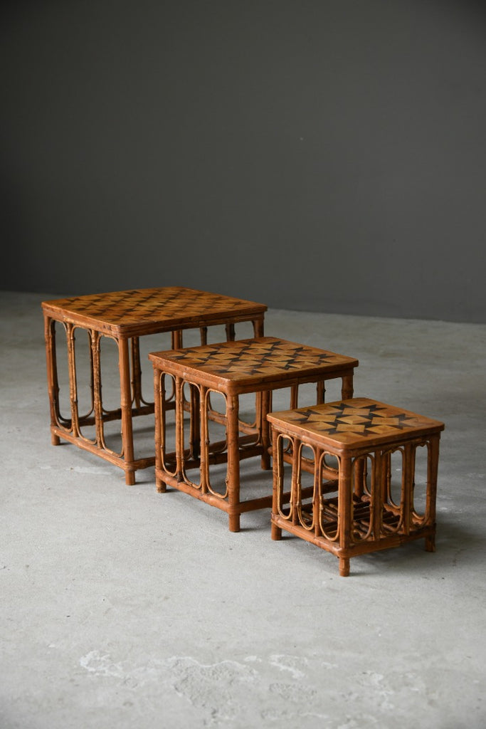 Retro Bamboo Nest of Tables