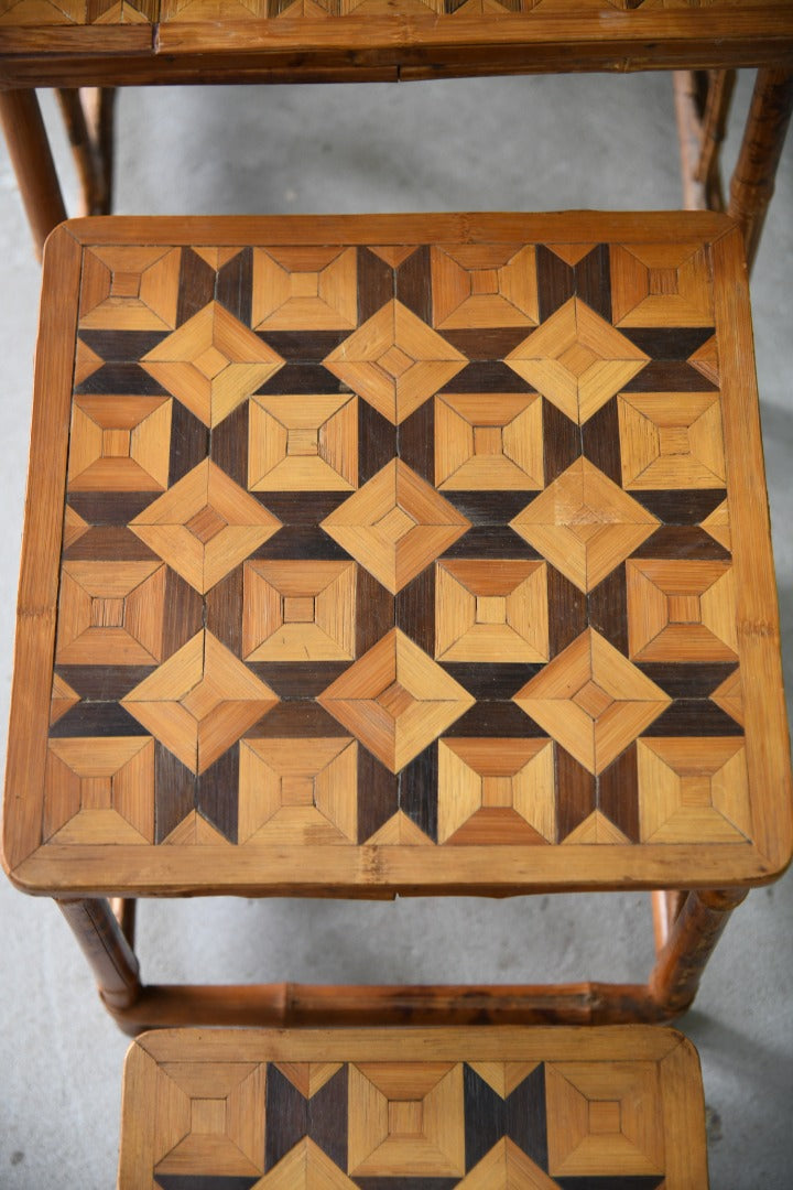 Retro Bamboo Nest of Tables