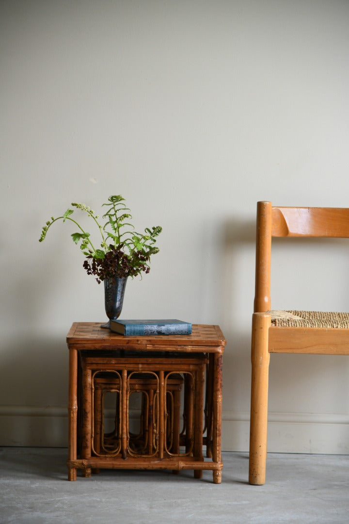 Retro Bamboo Nest of Tables