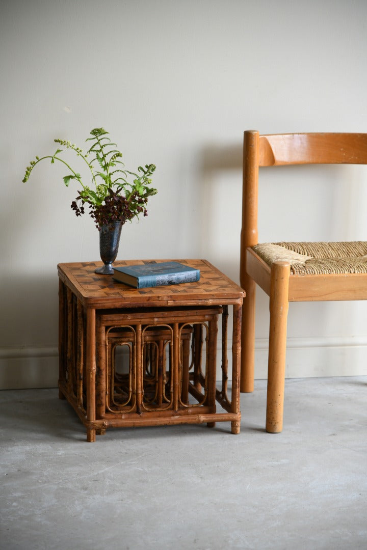 Retro Bamboo Nest of Tables