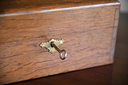 Early 20th Century Oak Stationary Box