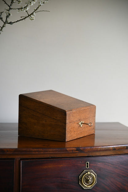 Early 20th Century Oak Stationary Box