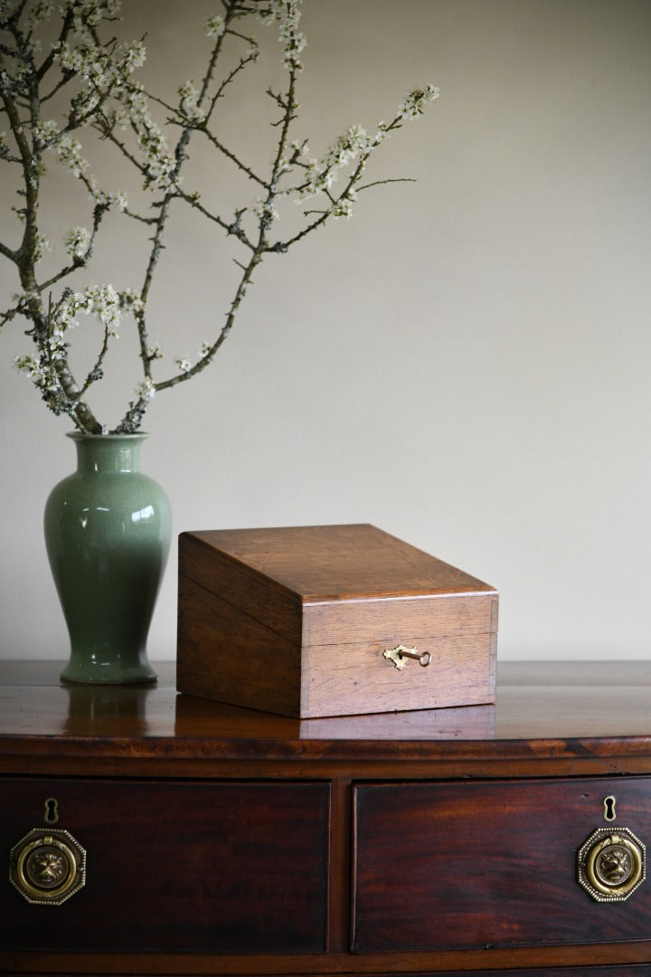 Early 20th Century Oak Stationary Box