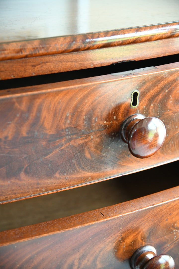 Antique Mahogany Bow Front Chest of Drawers