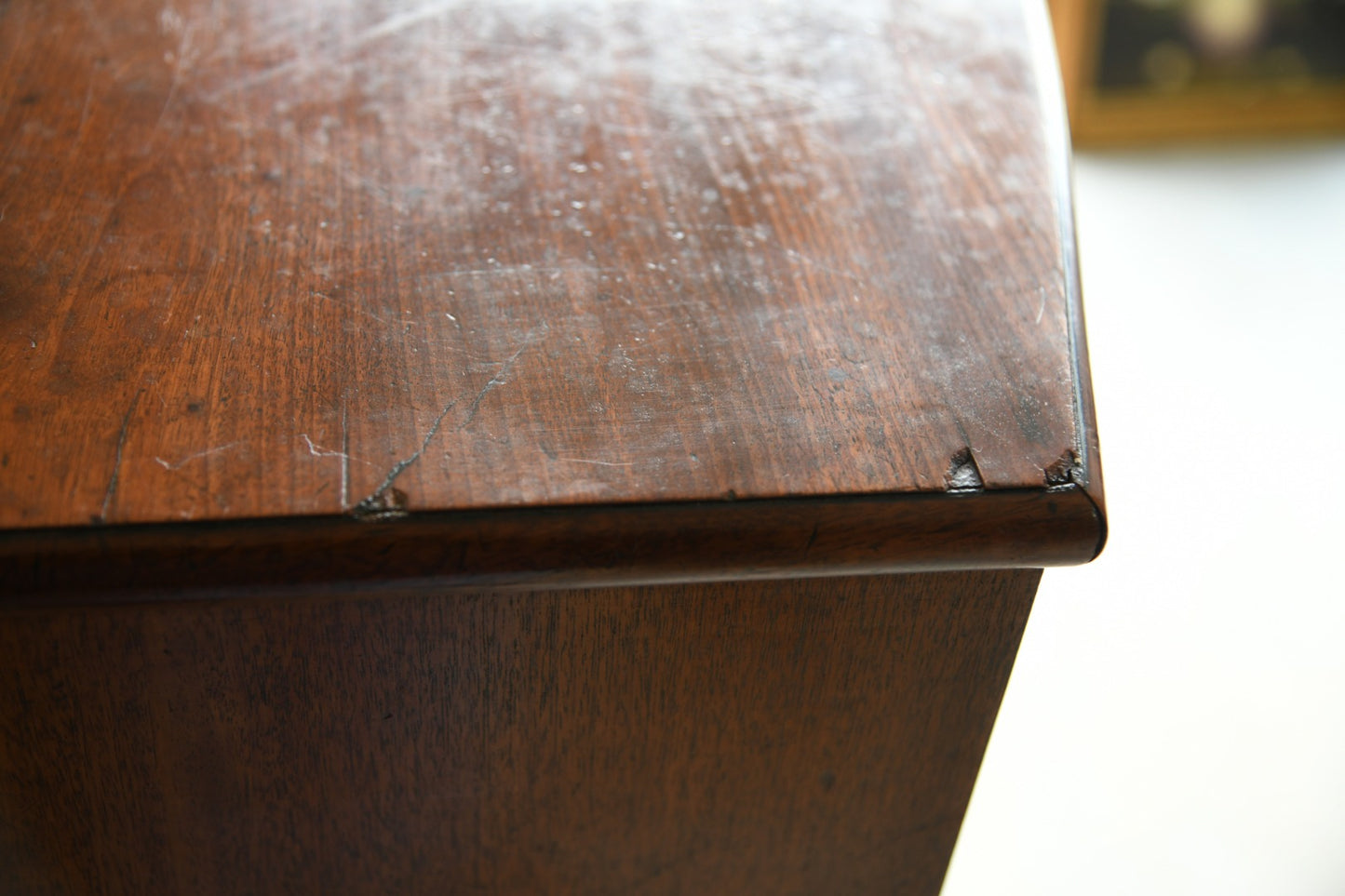 Antique Mahogany Bow Front Chest of Drawers