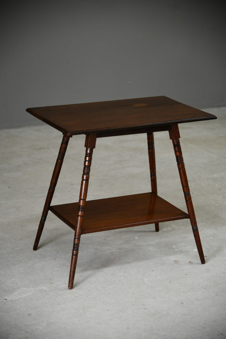 Edwardian Mahogany Two Tier Side Table