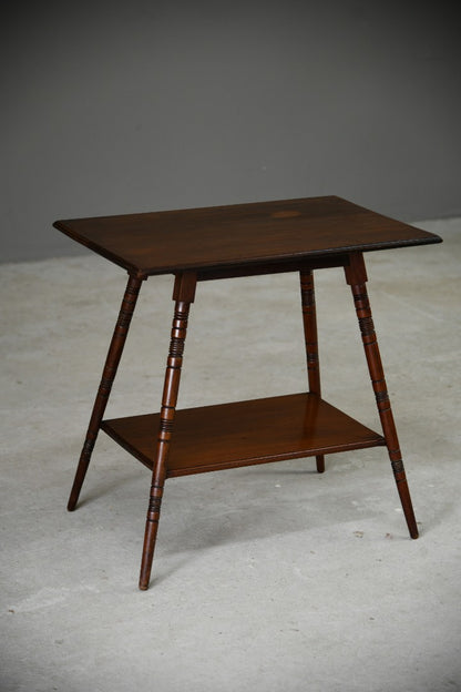 Edwardian Mahogany Two Tier Side Table