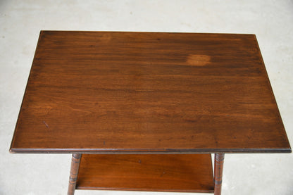 Edwardian Mahogany Two Tier Side Table