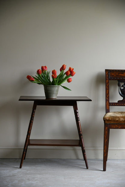 Edwardian Mahogany Two Tier Side Table