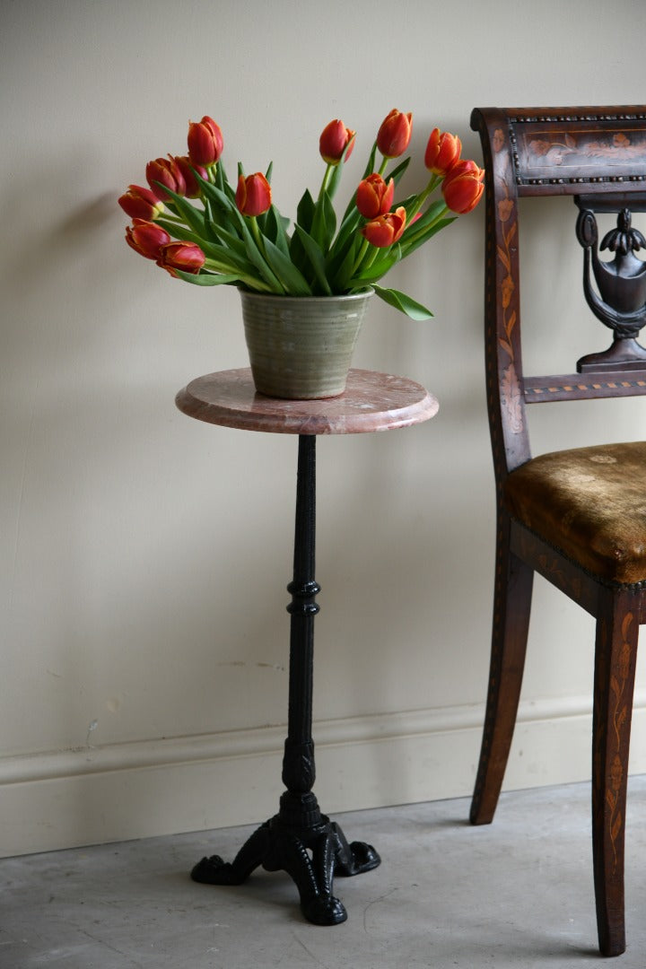 Marble & Cast Iron Table