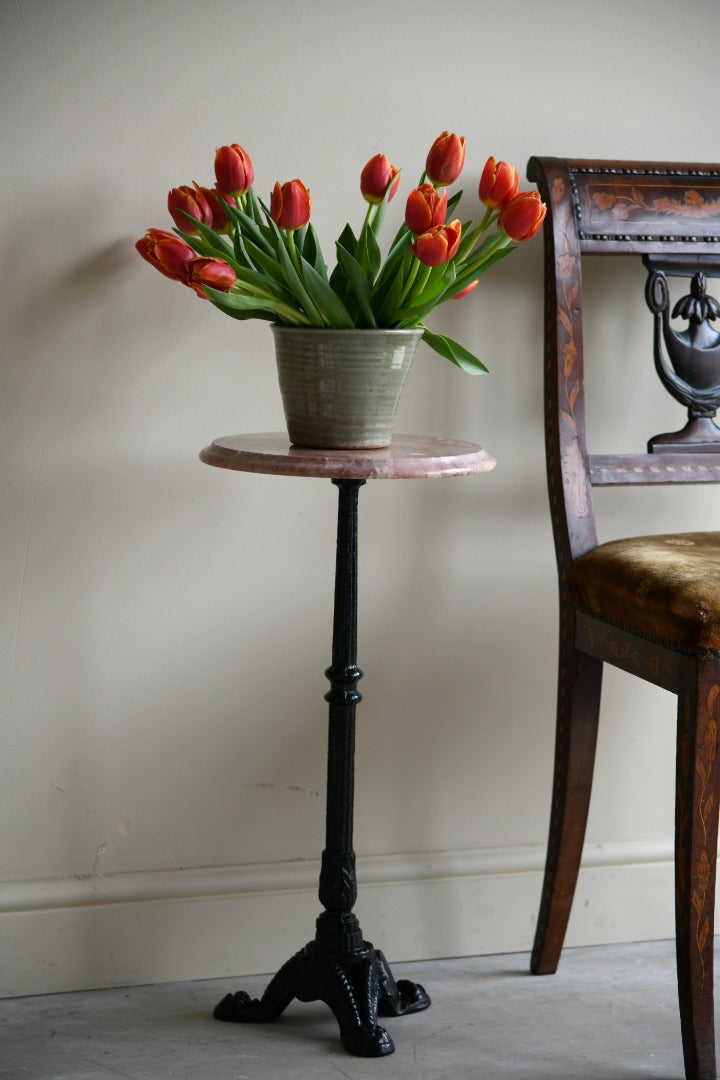 Marble & Cast Iron Table