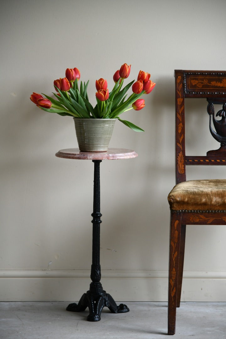 Marble & Cast Iron Table