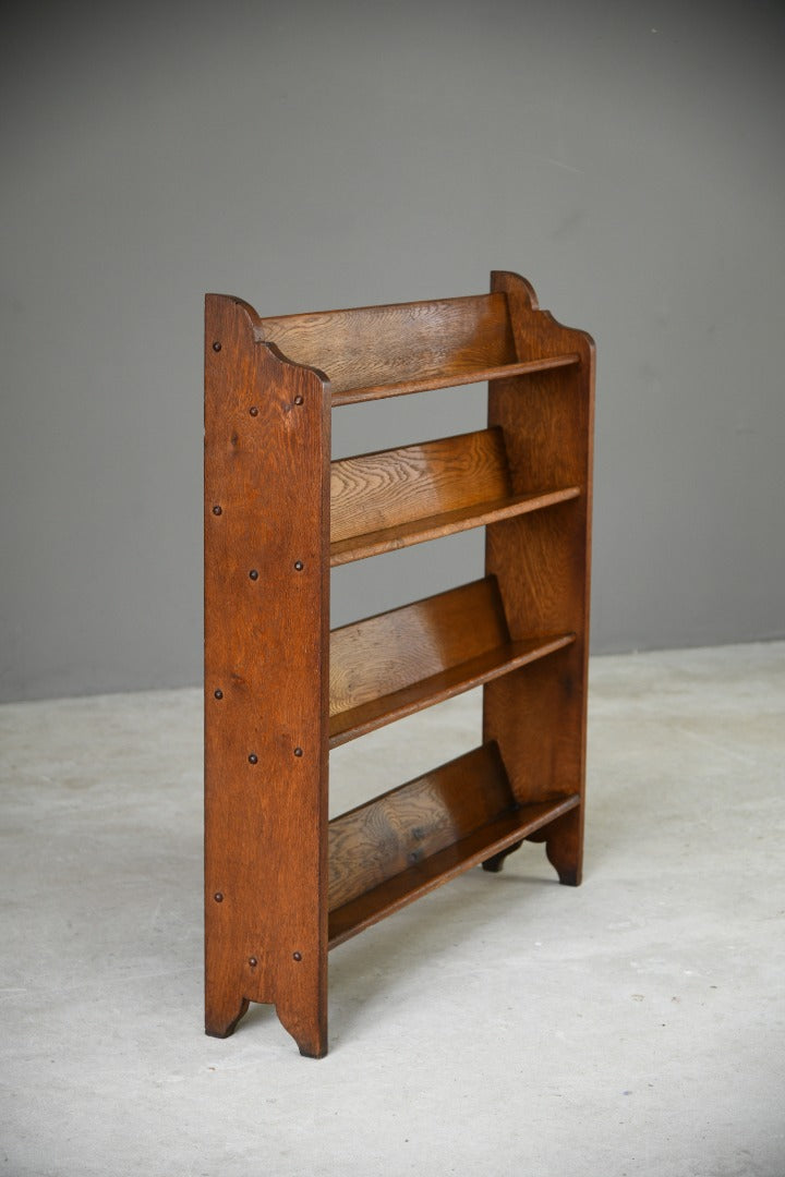 Early 20th Century Open Oak Bookcase