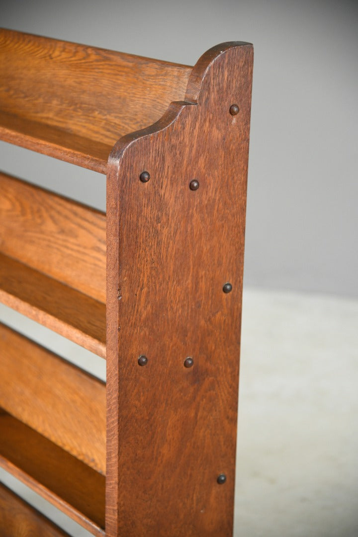 Early 20th Century Open Oak Bookcase