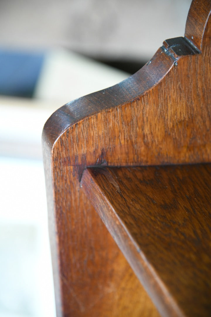 Early 20th Century Open Oak Bookcase